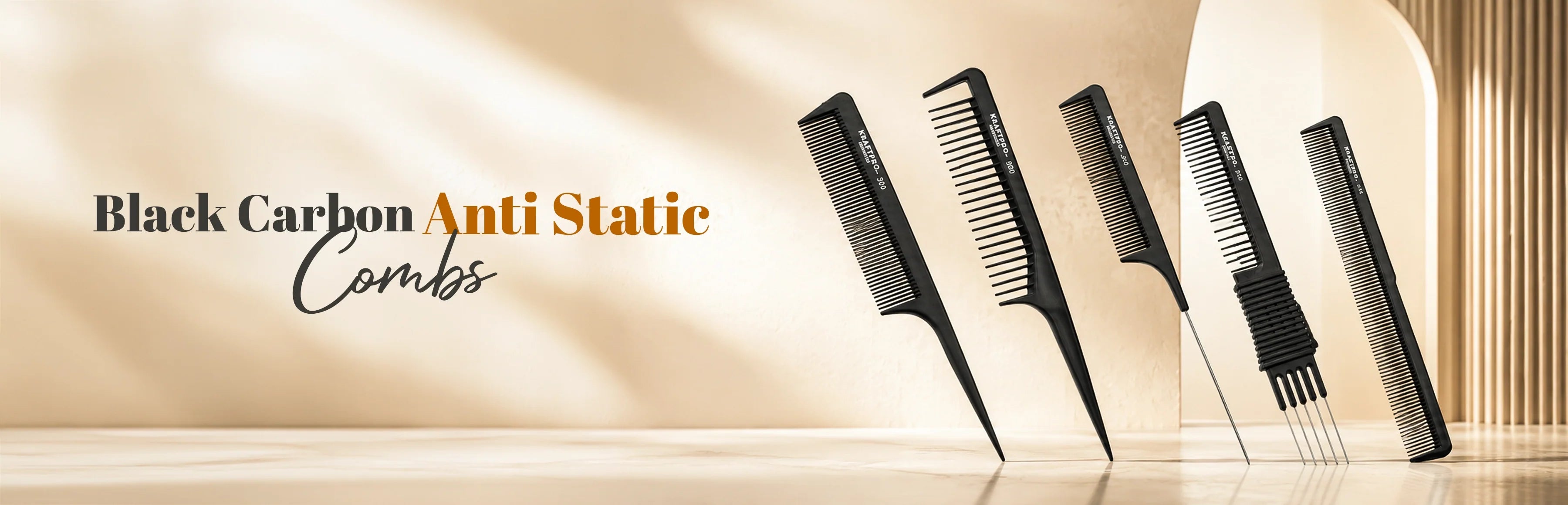 Black Carbon Anti static combs